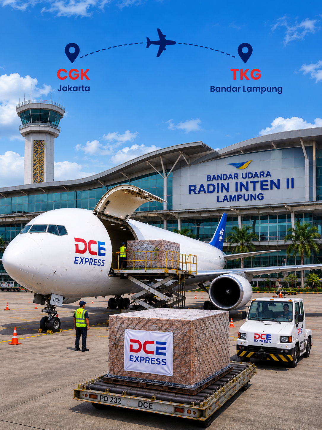 Pengiriman cargo udara Jakarta ke Bandar Lampung