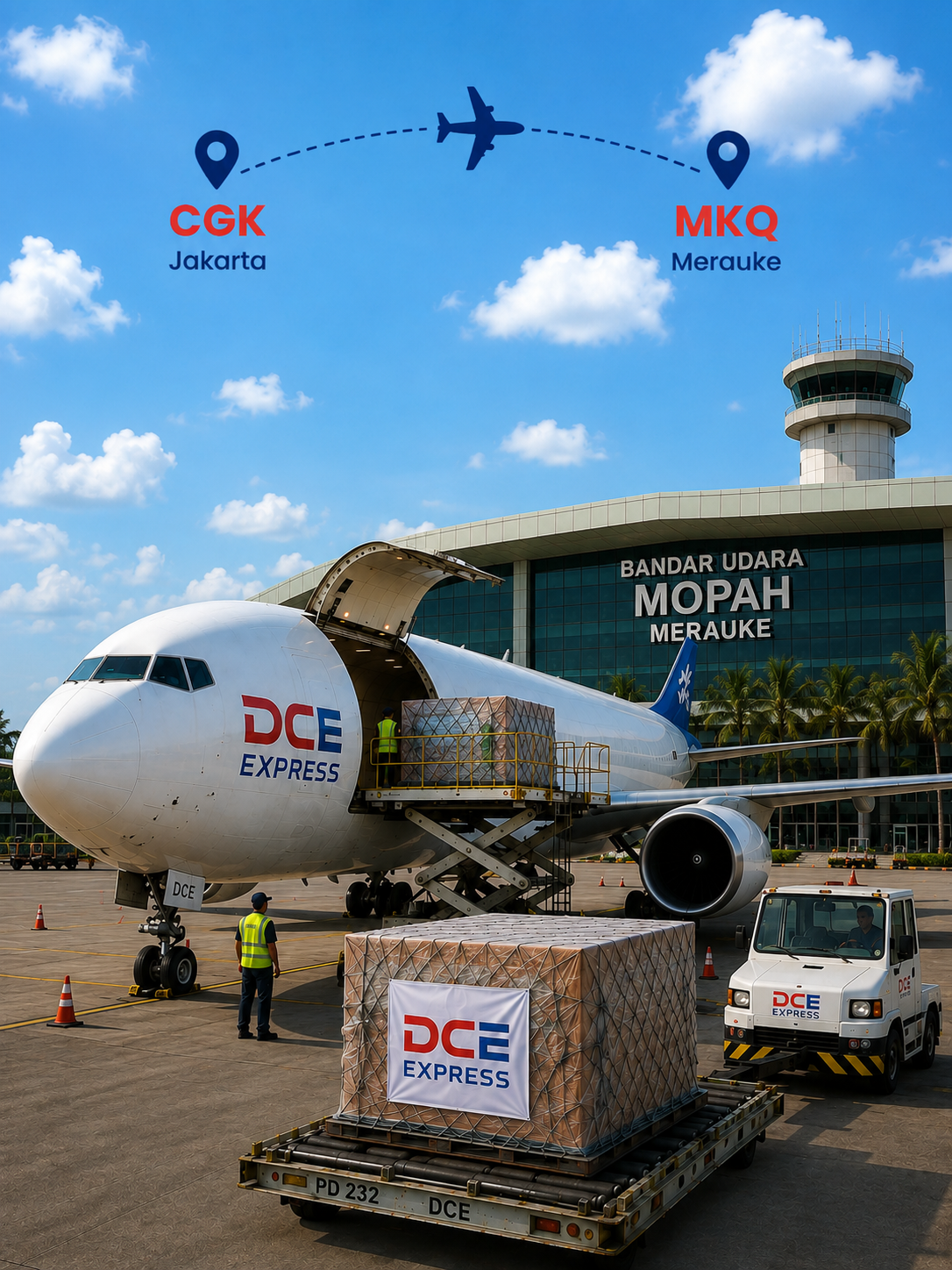 Pengiriman cargo udara Jakarta ke Merauke