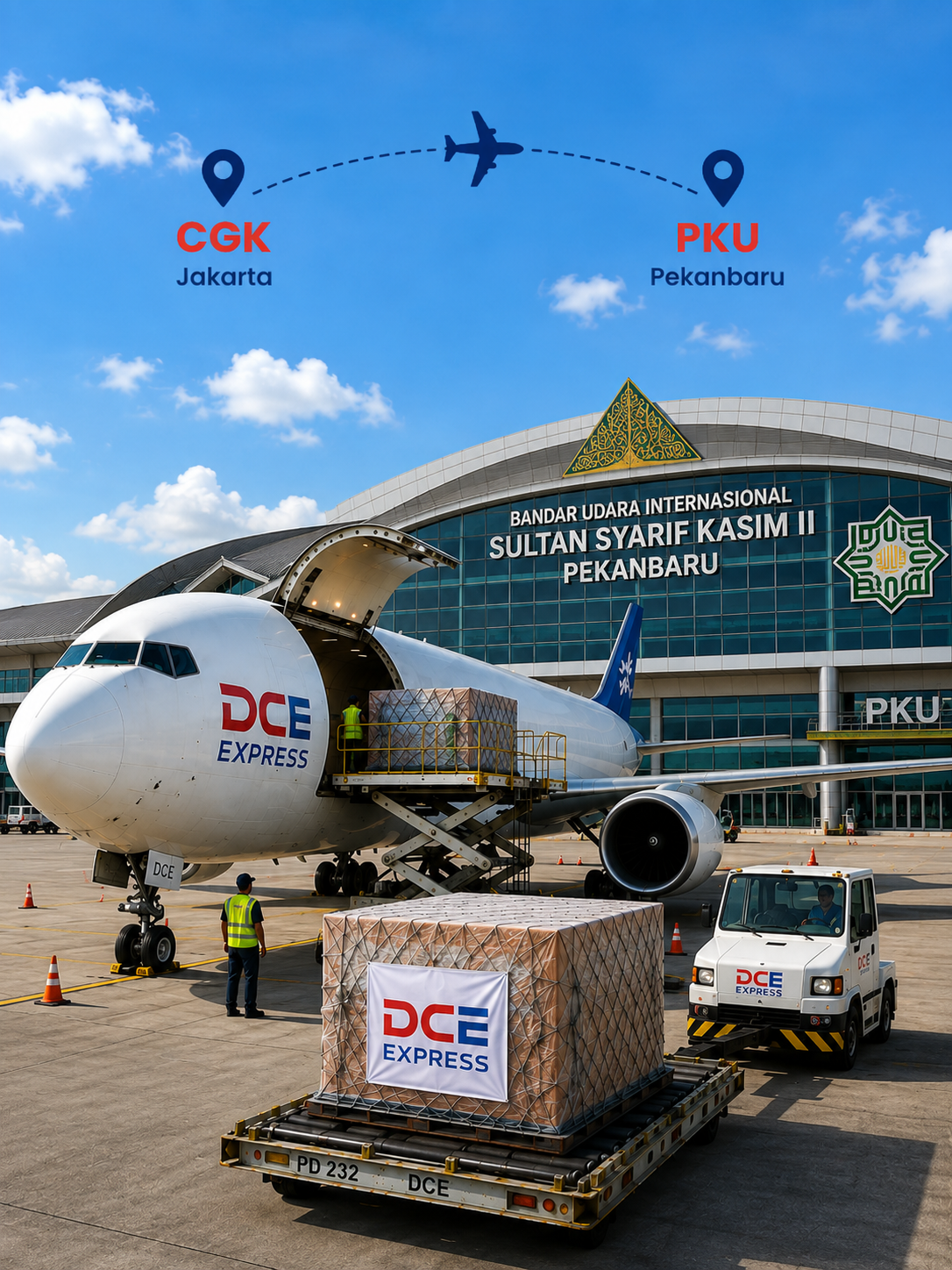 Pengiriman cargo udara Jakarta ke Pekanbaru